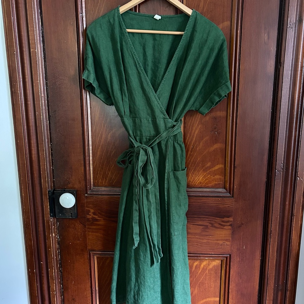 Grae Cove Linen Wrap Dress